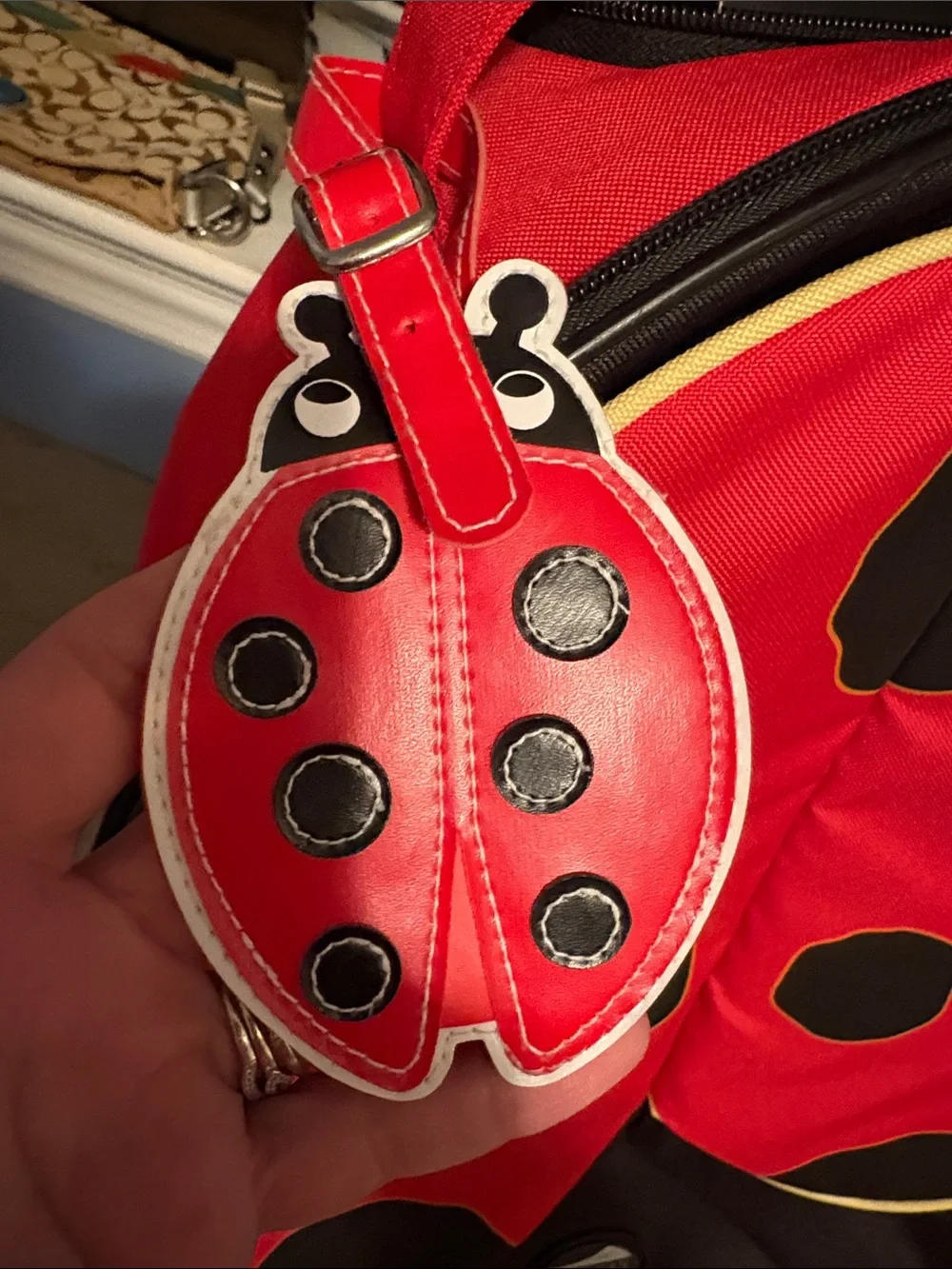 American Tourister Kids Ladybug Backpack on wheels